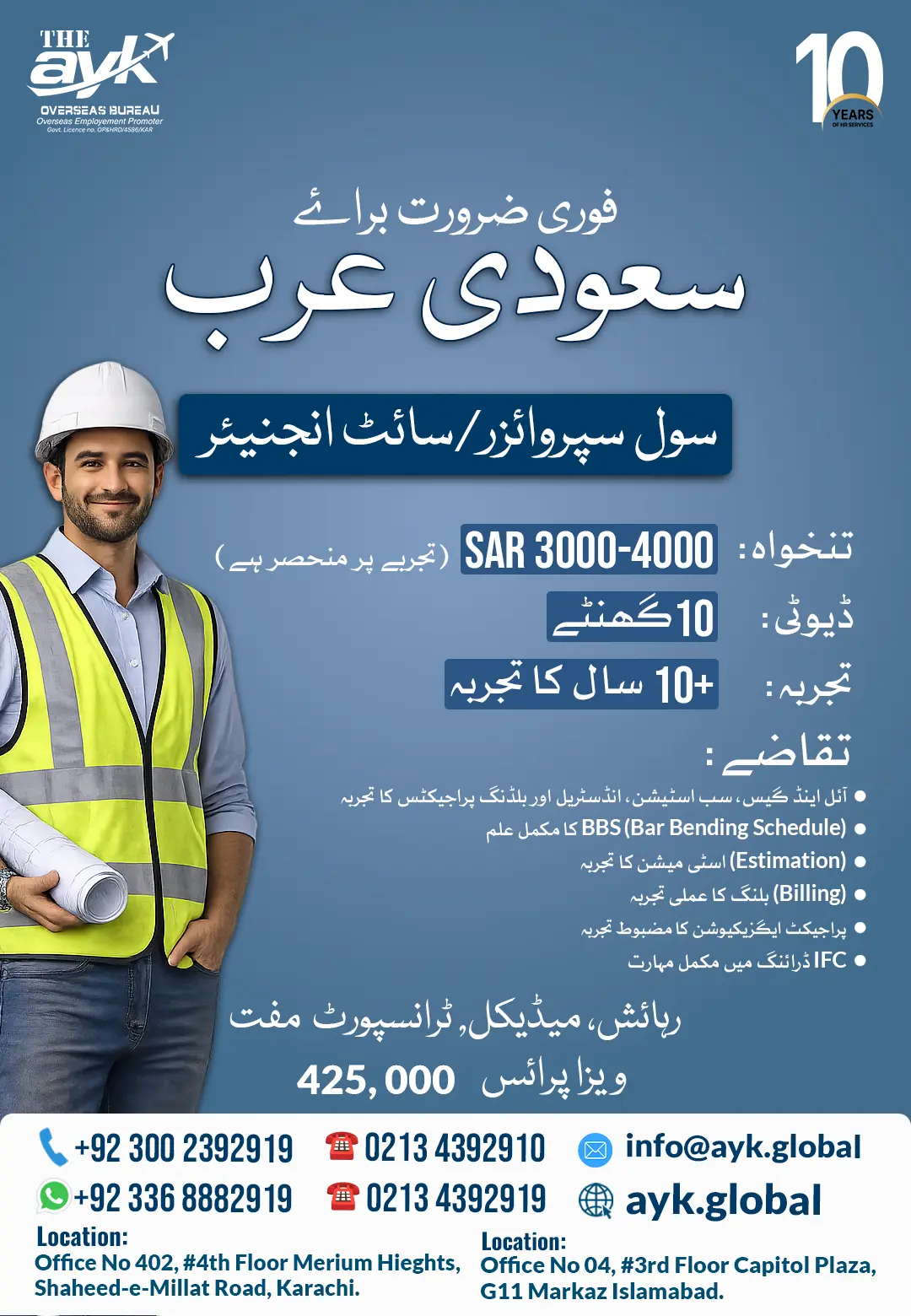 Civil Supervisor/Site Engineer